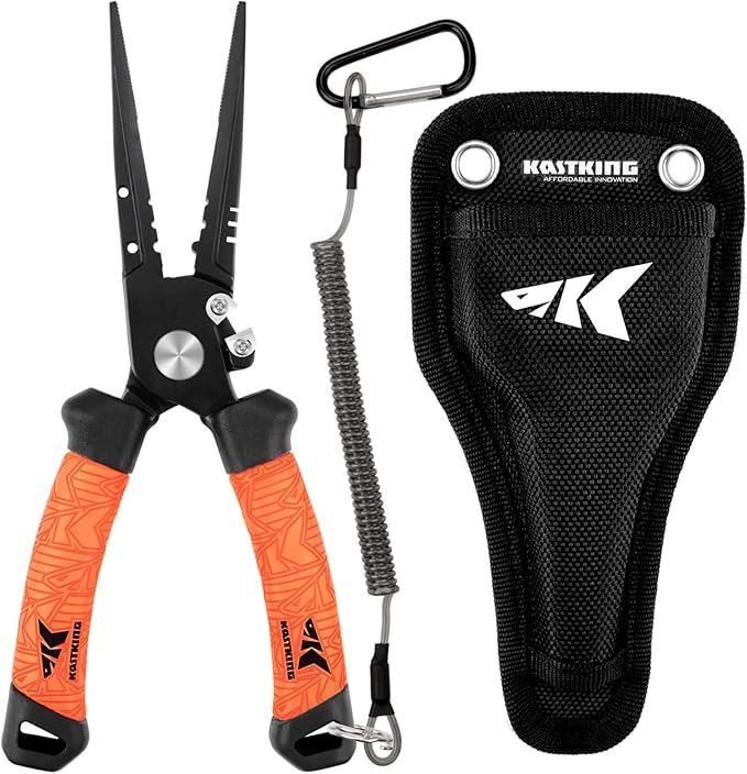 KastKing Speed Demon Pro Fishing Pliers,8.5'' Straight Nose