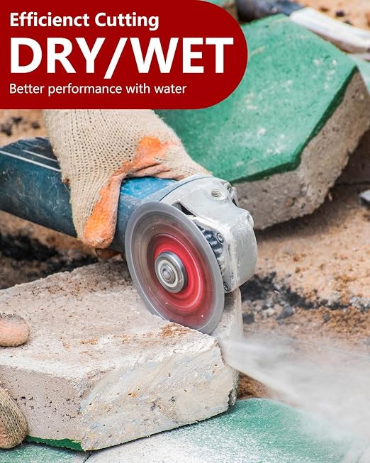 ZORUNNA 20 PCS Diamond Saw Blades,Super Thin 4.5" Diamond Blade for Grinder, Tile Blade 4-1/2" for Chip-Free Cutting Porcelain Ceramic Granite Marble Tile.