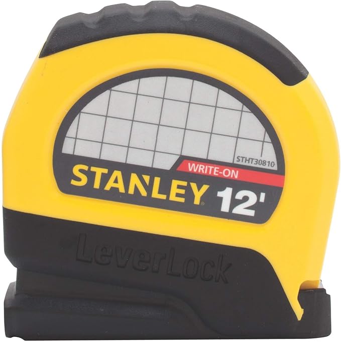 Stanley STHT30810 Lever Lock Tape Rule, 12' x 1/2"