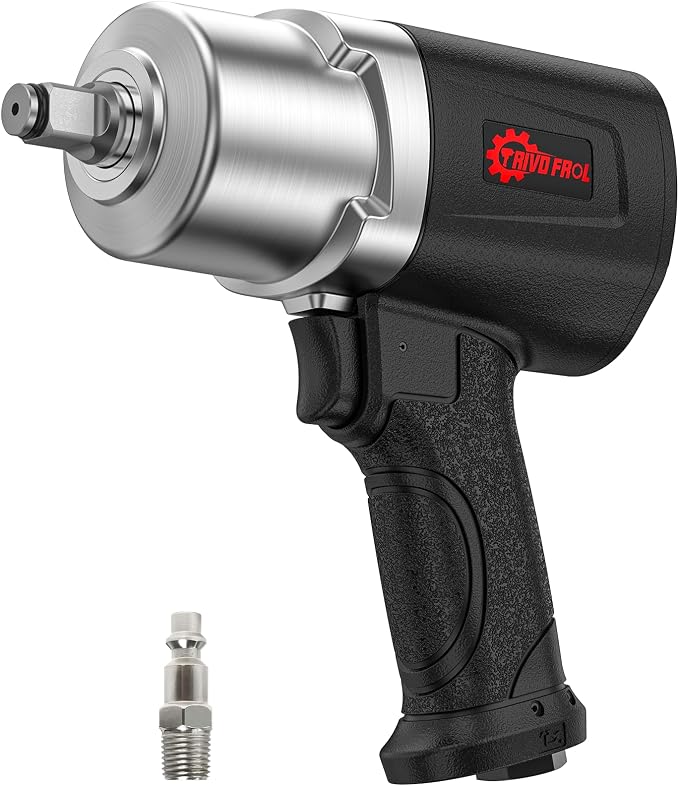 Trivd Frol Air Impact Wrench - 1/2 Inch Air Impact Gun | Max Torque 1500 Ft-lbs, 8000 RPM Speed, Weight 4.74 lb, 1/2" Impact Wrench Gun for Auto Repair, Tire Shop