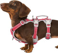 No Escape Dog Harness, Escape Proof Harness, Fully Reflective Harness with Padded Handle, Breathable, Durable, Adjustable Vest for Small Dogs Walking,Training,and Running Gear(Red,S)