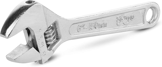 Mr. Pen - Small Wrench, Adjustable, 6 Inches, Hex-Shaped Jaw Opens To 3/4 Inch, Made From Heat Treated Carbon Steel