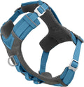 Kurgo Journey Air Dog Harness, Blue, Medium | Padded Chest, Ripstop Outer & Breathable Mesh, Back Assist Handle, Rust-Free Aluminum Hardware, Reflective Trim