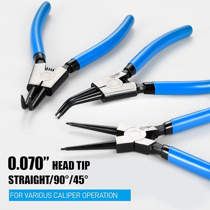 SMOTIVEPRO 6PCS 7inch Internal/External Snap Ring Pliers Set