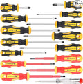 Amartisan 15-Piece Magnetic Screwdrivers Set, 5 Phillips Slotted Tips and Insulated Screwdriver Set (1000V)，Professional Cushion Grip