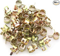 Fielect 0.57"/14.5mm ID Spring Band Type Action Hose Pipe Clamp Low Pressure Air Clip Clamp Fasteners Assortment Kit for Plumbing,Automotive and Mechanical,Yellow-zn Coated 250pcs