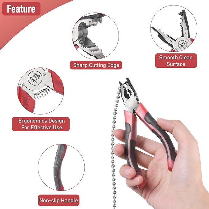 Ball Metal Chain Pliers Stainless Steel Manual Cutting Joining Pliers Connector Tool for Roller Blind Ball Chain Connector