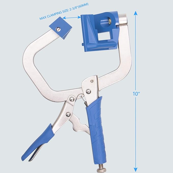 DRAGONITE 90 Degree Corner Clamp, 11 Inch Right Angle Clamps for Woodworking, Welding, Carpenter Photo Frame, Holding Assemblies Like Cabinets and Drawers, 2 Pieces