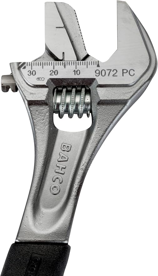 Bahco Adj./Pipe Wrench,12",1-3/8" Cap.,Chrome BAH9073RPCUS - 1 Each