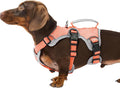 Escape Proof Dog Harness, Dachshund Harness, Reflective Dog Harness with Handle, Durable,Adjustable Vest for Small Medium Large Dogs Walking, Training, and Running Gear (Orange,S)