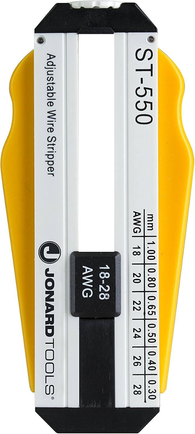 Jonard Tools ST-550 ABS Adjustable Precision Wire Stripper, 18-28 AWG