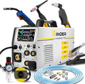 SSimder 6-in-1 MIG Welder & Plasma Cutter 160A Gas MIG/Flux Core/Lift TIG/Stick/Cut Combo 110V 220V 35A Air Cutting for Auto Repair DIY & Small Workshop