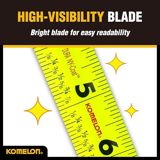 Komelon 16' Retraction Control Tape Measure