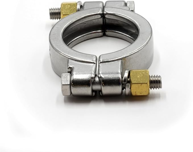 HFS(R) 2" High Pressure Tri Clover Sanitary Clamp for Tri Clamp Fitting Connection, Stainless Steel 304
