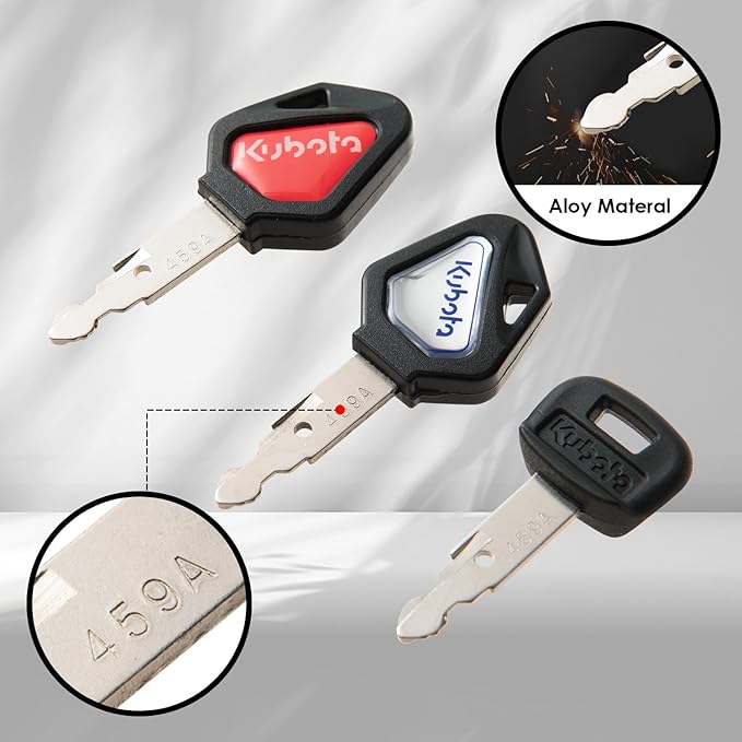 Equipment Keys Master Set,44 Pcs Construction Machinery Key for Caterpillar JohnDeer Hitachi Komastu Volvo Bobcat Case JCB Doosan Kobelco