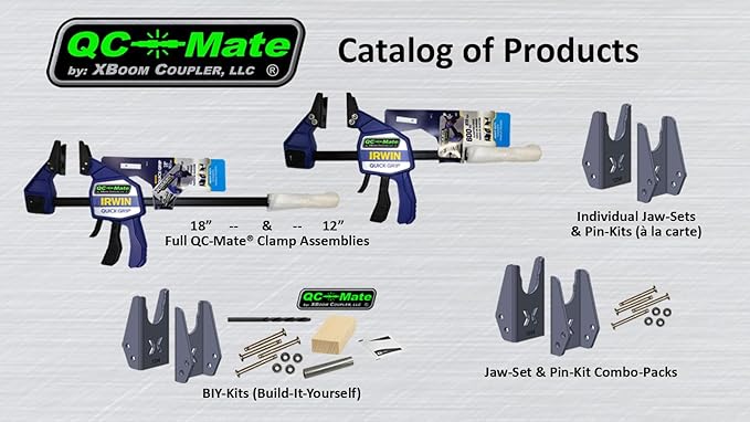 QC-Mate by XBoom Coupler (3/8" & 1/2" Duo-Jaw Set, 18” QC-Mate Clamp)