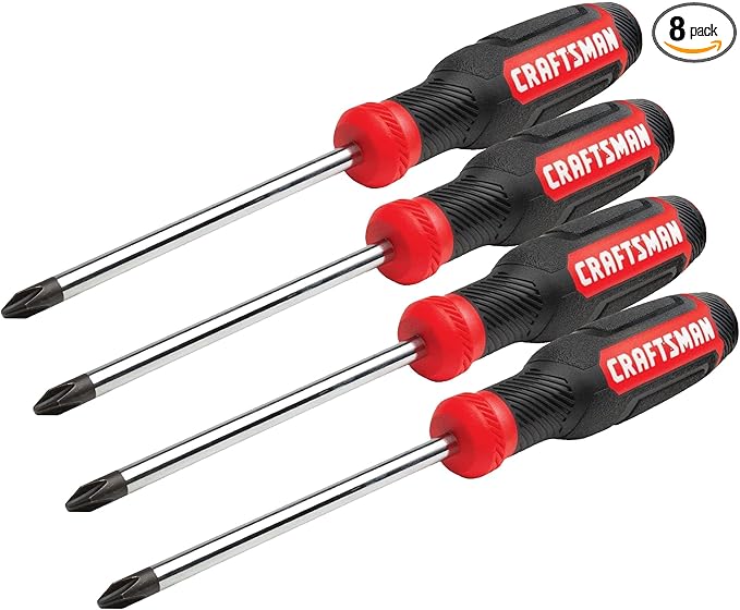 CRAFTSMAN Screwdriver Set, Bi-material, 2 Piece (CMHT65072N) (Pack of 4)