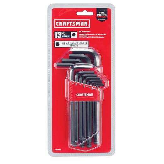 CRAFTSMAN Ball End Metric Hex Key Set, 13 Piece (CMHT26010)