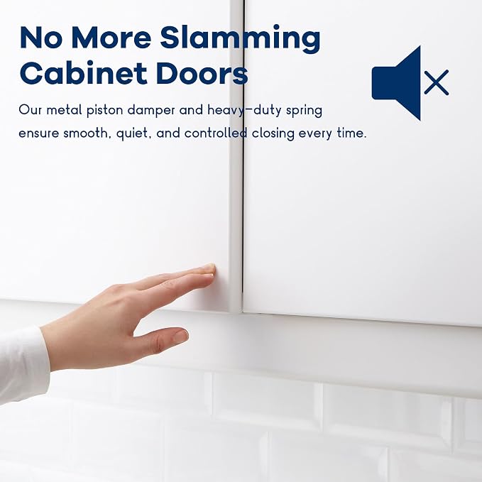 40 Pack 1/2'' Overlay Face Frame Soft Close Hidden Cabinet Hinges, 105 Degree 3D Adjustable Clip On Plate Concealed Kitchen Cupboard Door Hinges with Screws