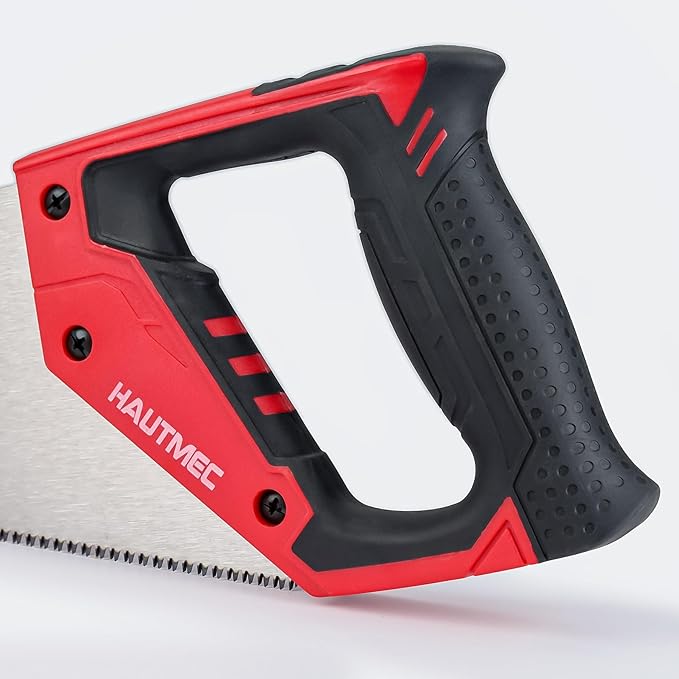 HAUTMEC 20" Hand Saw for Wood Cutting, Large Tree Saws for Logs, 8 TPI Aggressive Rough Crosscut & Rip Handsaw with Thick Blade for Trimming Woodworking Lumber