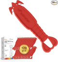 120PCS Scimaker Safety Box Cutter of S2 Steel Blade,Box Opener for Efficient Package Opening,Lobster Package Opener Plastic Cutter for Box, Carton, Shrink Wrap, Plastic Straps.