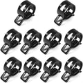 10pcs 1.06" ID Constant Tension Band Hose Clamps, 27mm Spring Band Type Action Hose Clamp Manganese Steel Fuel Line Clamp Low Pressure Air Clip Clamp for Fuel Hose Line Water Pipe Air Tube black