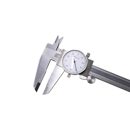 HFS (R) 0-12" Carbon Steel 4 Way Dial Caliper .001" Shock Proof New