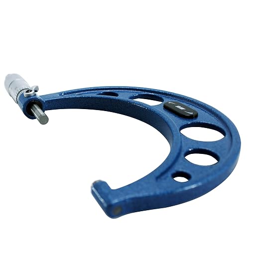 HFS(R) 3-4" Outside Micrometer with 0.0001" Accuracy, Carbide Anvil and Laser-Etched Scale