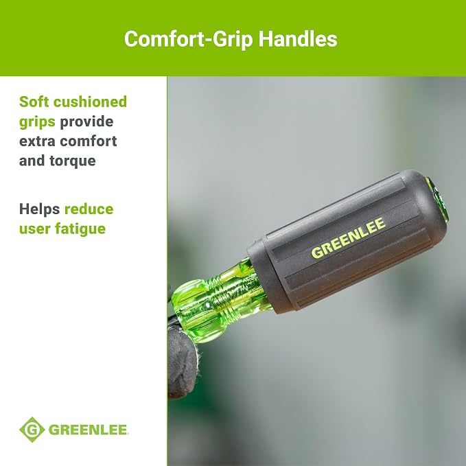 Greenlee 0153-02C 7-Piece Screwdriver Set with Cabinet, Keystone, and Phillips