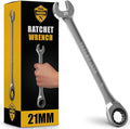 Ratcheting Wrench - Slim Profile - Ratchet Wrench, 21 mm Wrench Set