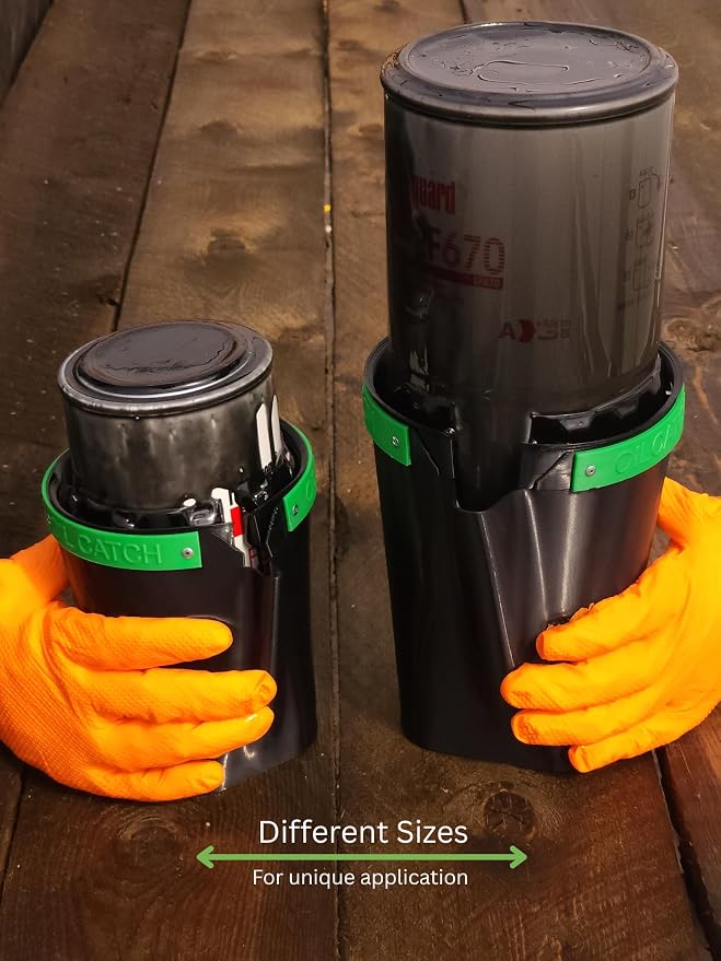 for HEAVY DUTY USE ONLY, Compact Oil Filter Drainage Tool, Made specialy for Hard to Reach Filters (Large OilCatch)