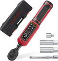 SUERCUP 3/8-inch Digital Torque Wrench(0.66-44.29Ft.Lb/0.9-60N.m) ±1% Accuracy Digital Torque Wrench with Vibration, Buzzer,LED Notification and Five Units of Measure, for Bike, DIY and Home Repair