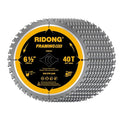 6-1/2 Inch 40 Tooth Circular Saw Blade with 5/8 Inch Arbor ATB Finishing for Wood Cutting(10-Packs)