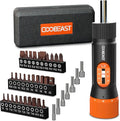 coobeast Torque Screwdriver 38Pcs, Gifts for Men Torque Wrench with Inch/Pounds Torque Range 10-70 In-lb, S2 Bits, Sockets and Storage Case for Maintenance, Tools, Bike Repairing and Mounting
