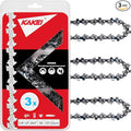KAKEI 10 Inch Pole Saw Chain fits Stihl 1/4" Pitch .043" Gauge 56 Drive Links Chainsaw Chain - 71PMM3 56 Fits Stihl Pole Saws (3 Chains) - Semi Chisel