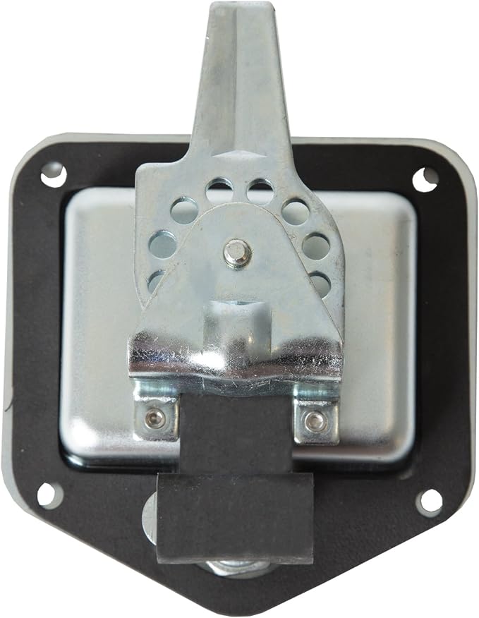 Buyers Products L8915 T-Handle Latch, Locking Single Point Latch with Gasket, with 2 Keys, Zinc-Plated Steel, for Truck Bed Tool Boxes, Trailer Doors, RVs, Campers, Truck Cap Latch