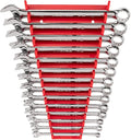 TEKTON Combination Wrench Set, 14-Piece | WCB91203 | 6 - 19 mm, Rack