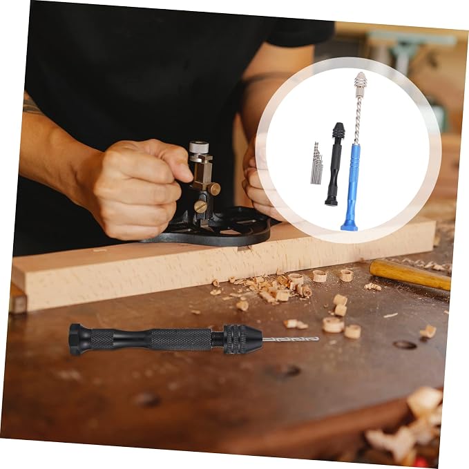 Angoily 1set Drill Bits for Jewelry Making Drills Pin Vise Resin Drilling Tool Kit for Projects