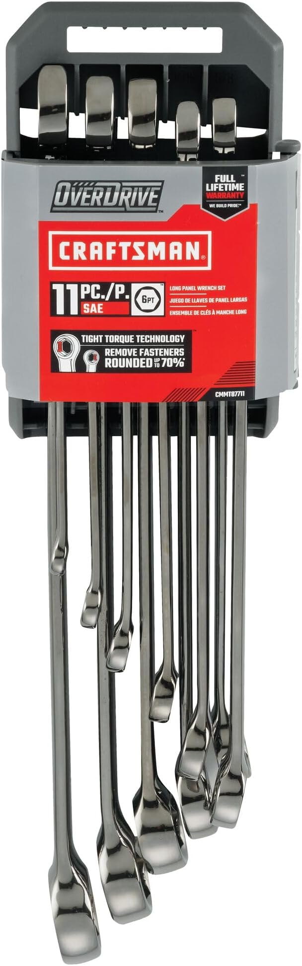 CRAFTSMAN OVERDRIVE 11-Piece Standard (SAE) Wrench Set (CMMT87711)
