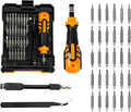 JAKEMY 33 In 1 Precision Screwdriver Set, Magnetic Tips Small Screwdriver Kit with Multi Replaceable Torx Bits, DIY Tool Electronics Repair Kit with Tweezers for Phone, Laptop, Computer, Watch, Bell
