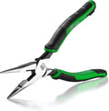 SK 8-Inch Long Nose Pliers, Needle Nose Pliers, High Carbon Steel, Ergonomic Anti-slip Handle for Comfortable Grip