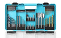 DuraTech 99 PCS Drill Bit Set, High Speed Steel Titanium Drill and Screwdriver Bit Set with Tough Case for Metal, Wood, Plastic, Concrete, Brick, Masonry