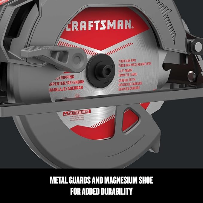 CRAFTSMAN Circular Saw, 7-1/4 inch, 15 Amp, Corded (CMES510)