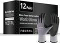 NEOTRIL Safety Work Gloves MicroFoam Nitrile Coated-3/6/12/36 Pairs,Breathable Nylon Working Gloves for Men Women