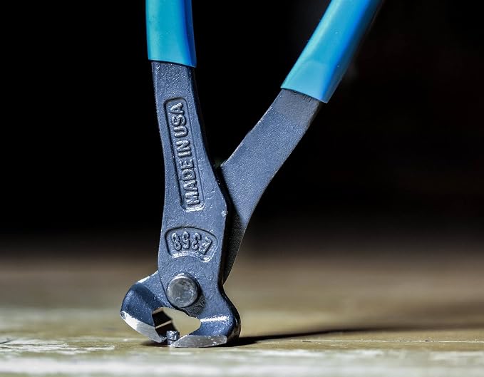 Channellock End Cutting Plier 358 - Blue Grip, Carbon Steel, Matte Finish - 8 in