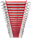 TEKTON Combination Wrench Set, 19-Piece | WCB91202 | 6 - 24 mm, Rack