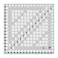 Creative Grids Quilt Ruler 16-1/2in x 16-1/2in Square – CGR16 – Made in USA, Non-Slip Grip Acrylic Quilting, Sewing, Crafting, Patchwork Ruler for Measuring & Cutting Fabric