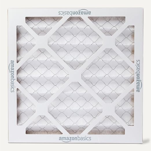 Amazon Basics MERV 5 AC Furnace Air Filter, 12x12x1 inches, 6-Pack (Actual size: 11.75" x 11.75" x 0.75")