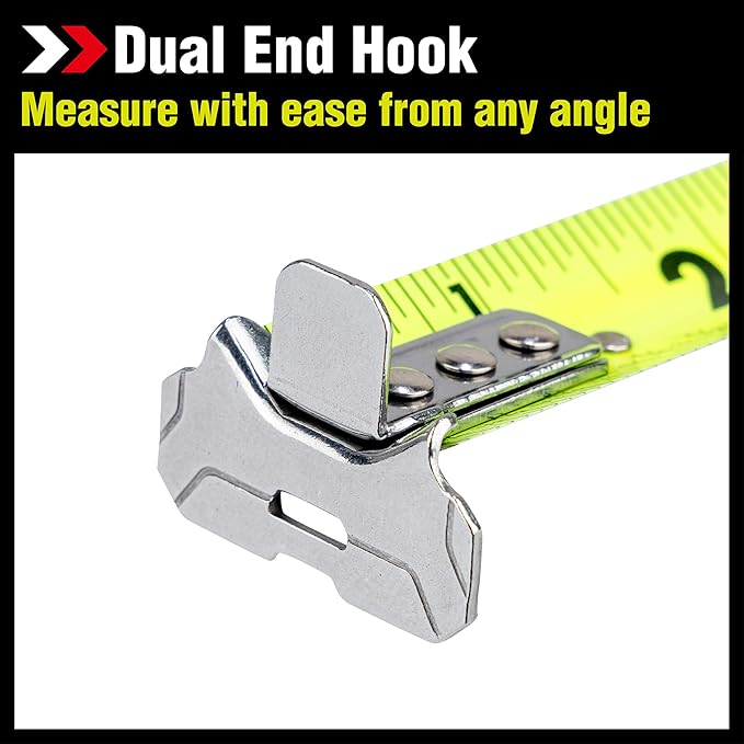 Komelon 16-Ft Self Lock Dual Tape Measure with Fraction Markings, Auto Lock (SLD116)