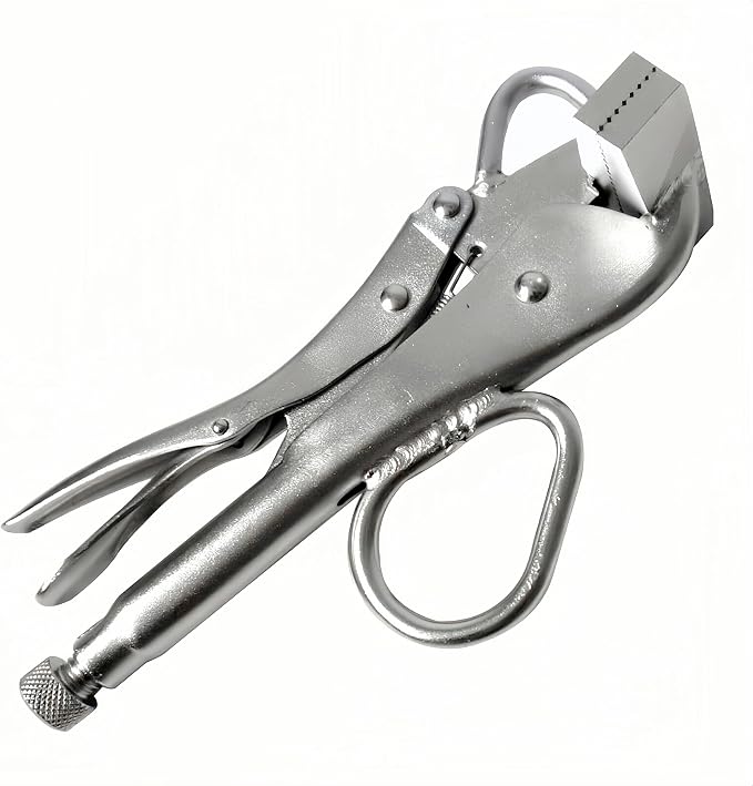 Vice Grips Locking Pliers, Heavy Duty Sheet Metal Duck Bill Plier Tools, High Carbon Steel Metal Bending Welding Pliers Clamps with Large Pull Tabs Adjustable Pressure